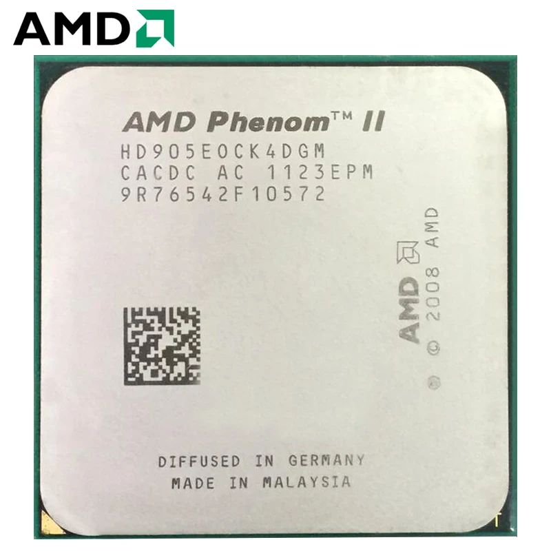 Процессор AMD Phenom II X4 905E X905E 65 Вт четырехъядерный AM3 938 100% надлежащая работа