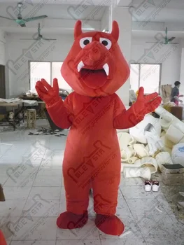 

quality red dragon mascot costumes cartoon dinosaur mascot design