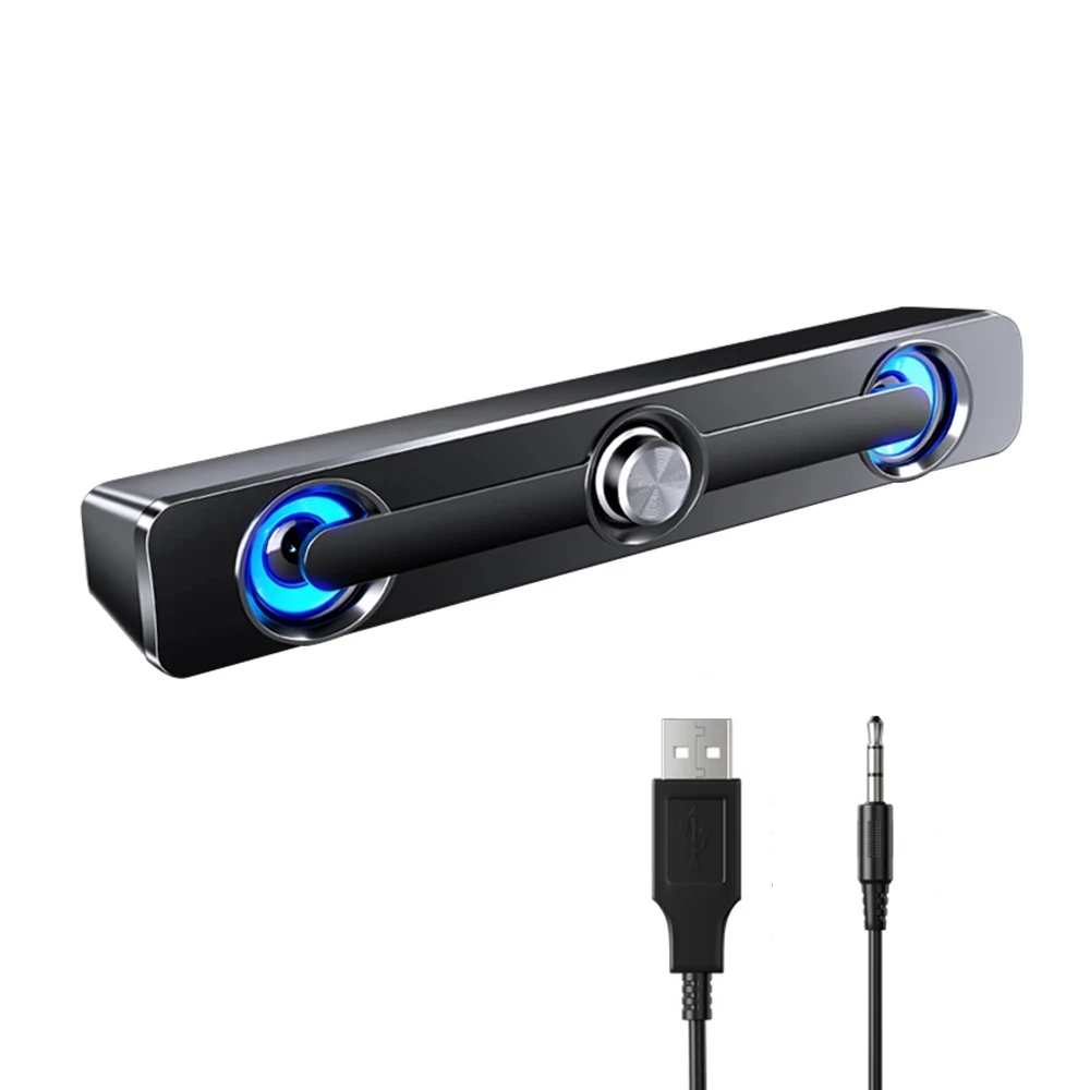 Проводной USB-динамик для компьютера мощный стерео-динамик с сабвуфером басовый
