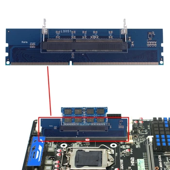 

DDR3 SO-DIMM Laptop to Desktop Adapter Card DIMM Connector Memory Expansion Transfer Cards