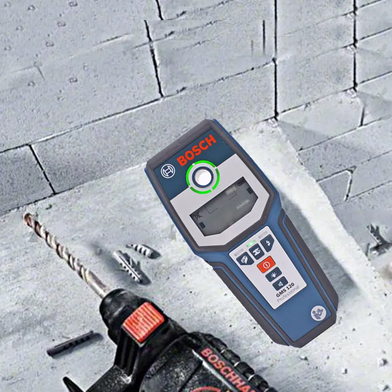 Bosch GMS120 высокоточный датчик для стены профессиональный Измерительный Провод/дерево/медь/металл/инструмент обнаружения