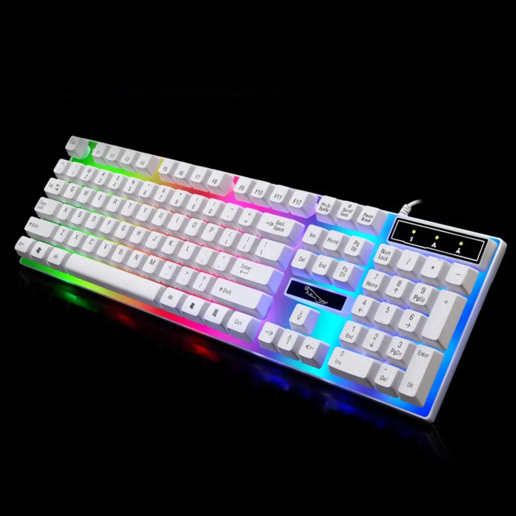 

G21 USB Wired Mechanical Suspended Keyboard led Colorful Backlight Gaming Keyboard Waterproof For PC Computer Gamer
