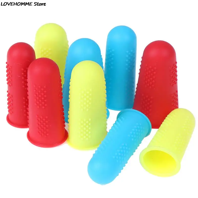 3pcs/set Silicone Finger Protector Sleeve Cover Anti-cut Heat Resistant Anti-slip Fingers Cover For Cooking Kitchen Tools