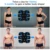 Брюшной Мышечный Стимулятор Тренер EMS Abs Беспроводная Нога Рука Живот Упражнения Электрические Тренажеры Массаж Пресс Тренировки Домашний Тренажерный Зал