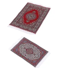 

Dollhouse Carpet Furniture Miniature Woven Rug Doll Furniture Toys Accessory for Doll House Decoration Floor Silk Coverings Gift