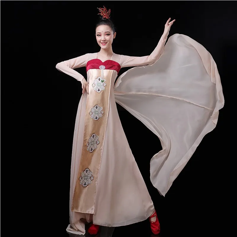 Корейский стиль ханбок сценическая одежда традиционное сценическое платье для женщин Элегантная Восточная одежда азиатские вечерние костюмы для косплея