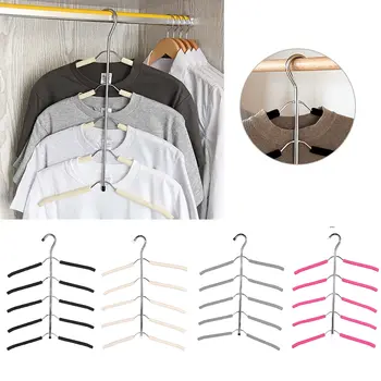 

Multilayer Stainless Steel Hanger Clothing Pants Tie Storage Racks Home Clothing Storage Holder Racks Wardrobe Laundry Drying