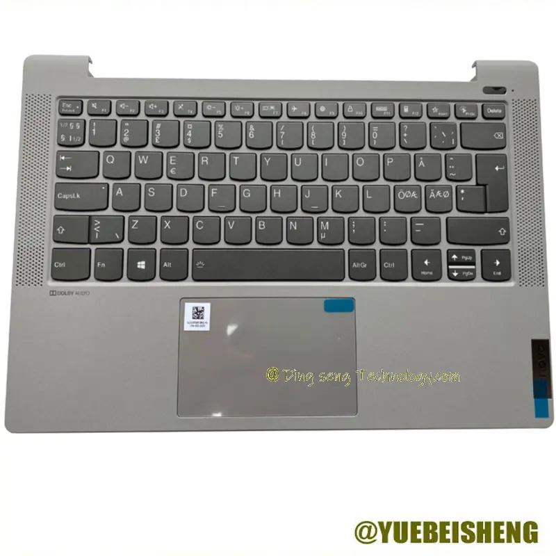 

YUEBEI New For Lenovo ideapad 5-14ARE05 5-14ITL05 5-14IIL05 Palmrest German Keyboard upper cover Touchpad Backlit 5CB0Y88802