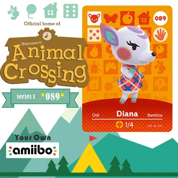 

089 Amiibo Animal Crossing Diana Animal Crossing Amiibo Diana Villager Amiibo Card New Horizons NFC Card for Nintendo Switch