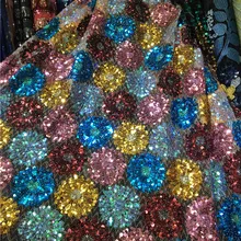 Высокое качество Тюль Французский кружевной ткани модные африканские блестки чистая Кружевная Сетка Ткань