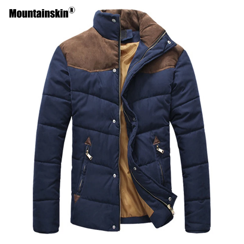 Мужская хлопковая парка Mountainskin теплая Толстая куртка с подкладкой верхняя