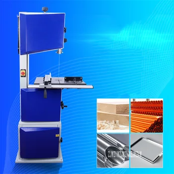 

14-inch Heavy Woodworking Band Sawing Machine PVC / Plastic / Wood Cutting Band Saw Vertical Band Saw Machine 220V 1500W 6-19mm