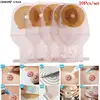 10Pcs Colostomy Bags 15-65mm Stoma Pouch Bags One-piece Open Ostomy Bags Skin Color No Need Clip Translucent Colostomy Bag 1