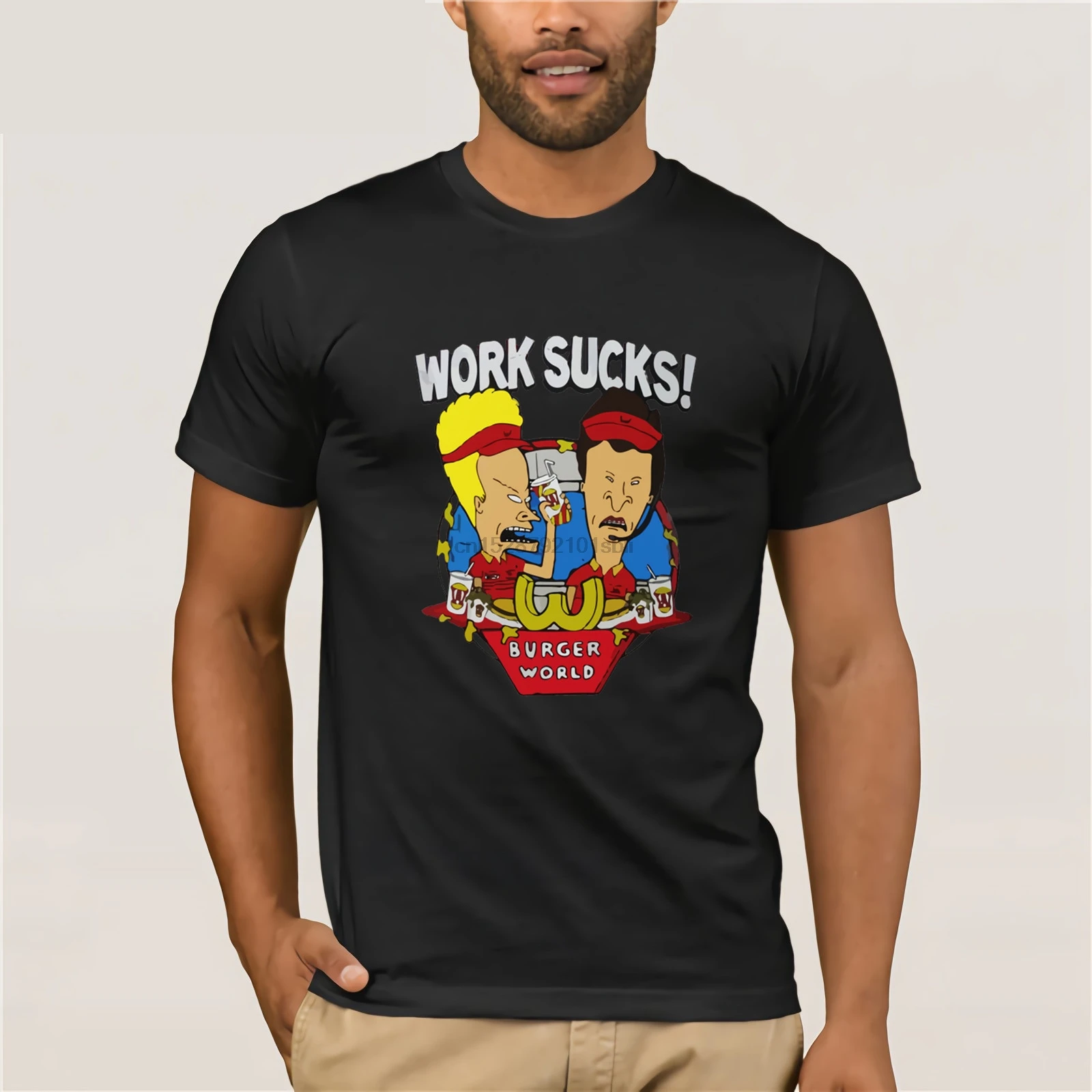 Мужская футболка с надписью BEAVIS AND BUTTHEAD модная Классическая логотипом MTV новинка |