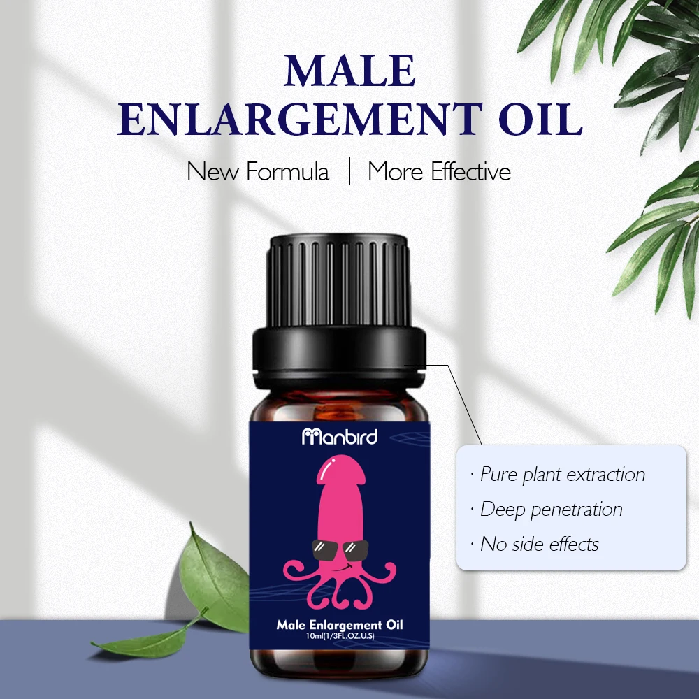 Manbird Penis Thickening Growth Man Massage Oil Cock Erection Enhance Men Health Care Dick Growth Bigger Enlarger Essential Oil