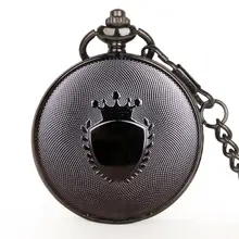 Кварцевые карманные часы новое поступление стимпанк императорская корона креативный кулон изысканное ожерелье часы с брелоком цепочка часы подарки