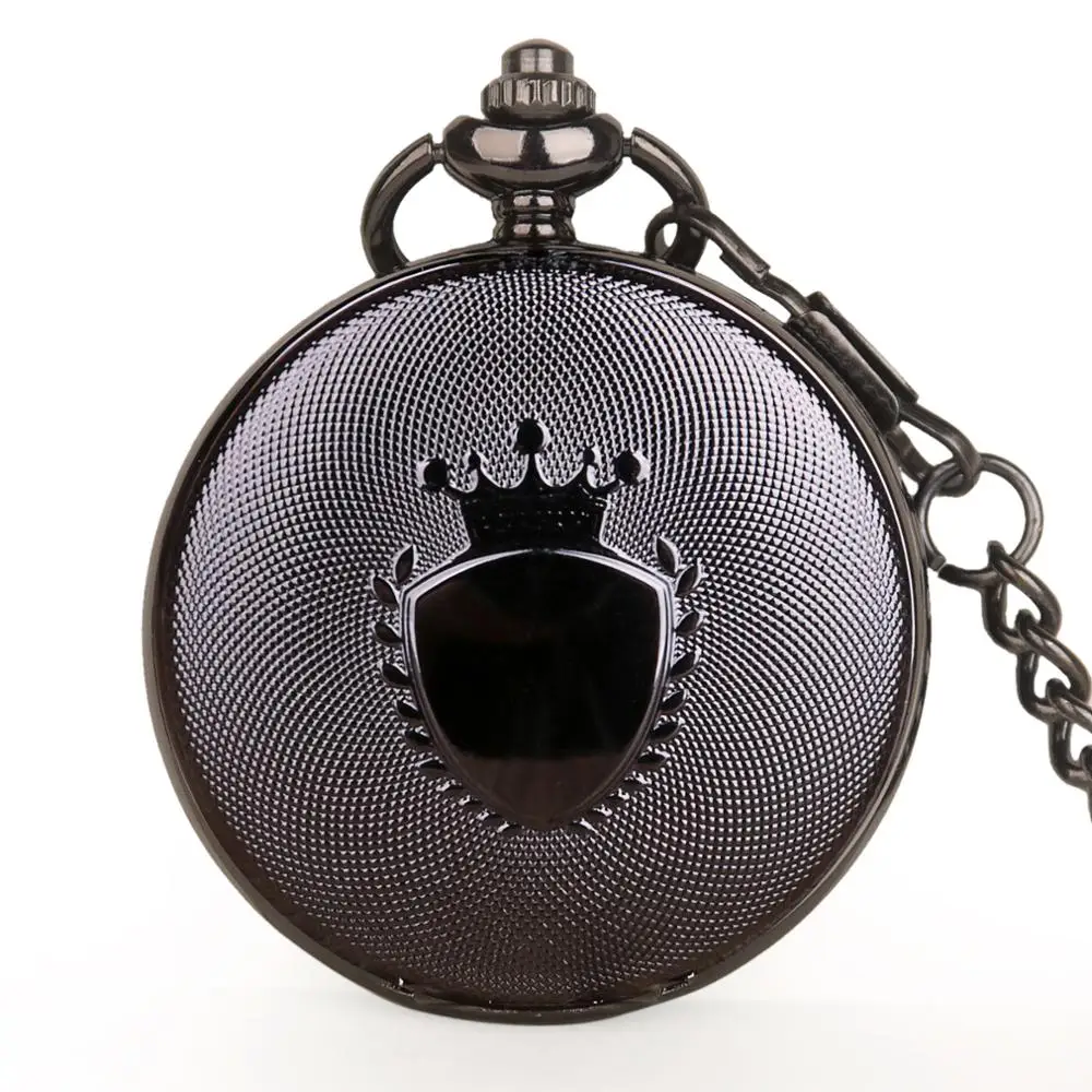 

Quartz Pocket Watch New Arrival Steampunk Imperial Crown Creative Pendant Exquisite Necklace Watches with fob Chain Clock Gifts
