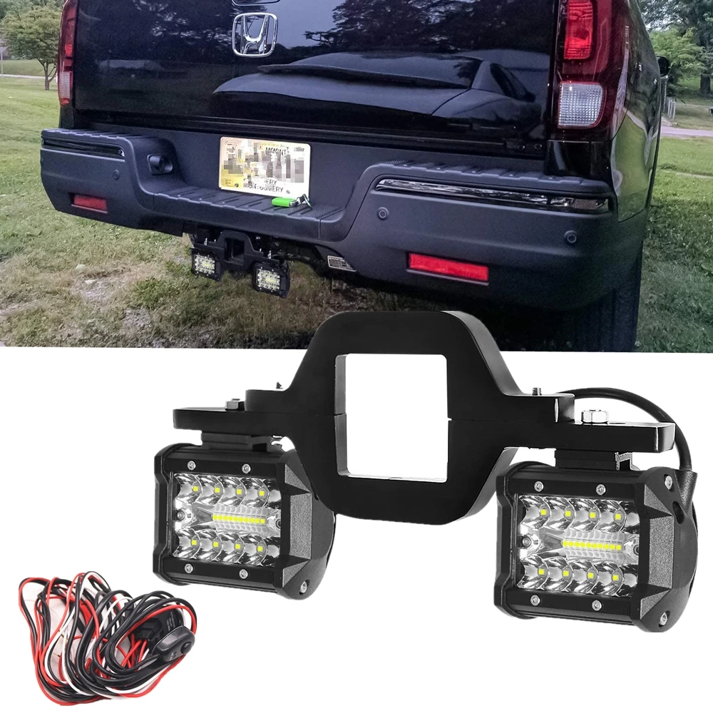 Universal Car 60W 4 Inch LED Work Light Bar with Towing Hitch Mount