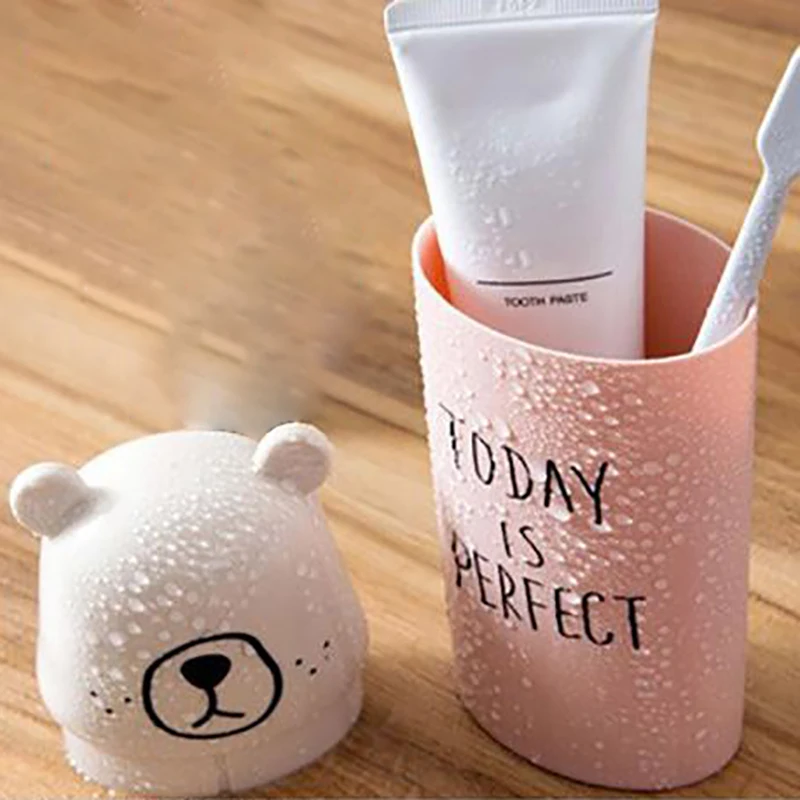 Милый мультяшный медведь зубная щетка набор детской зубной щетки коробка для