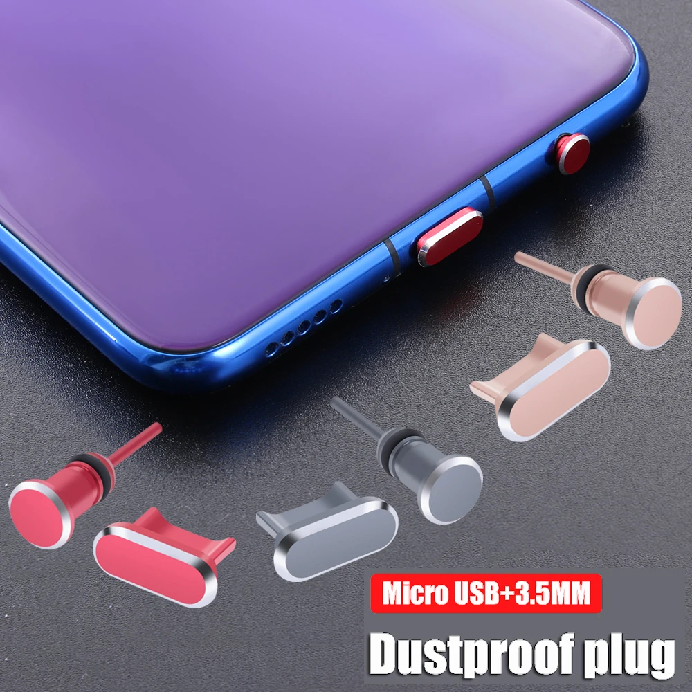 1 шт. Универсальный Цветной чехол порт зарядки Micro USB 3 5 мм разъем для наушников