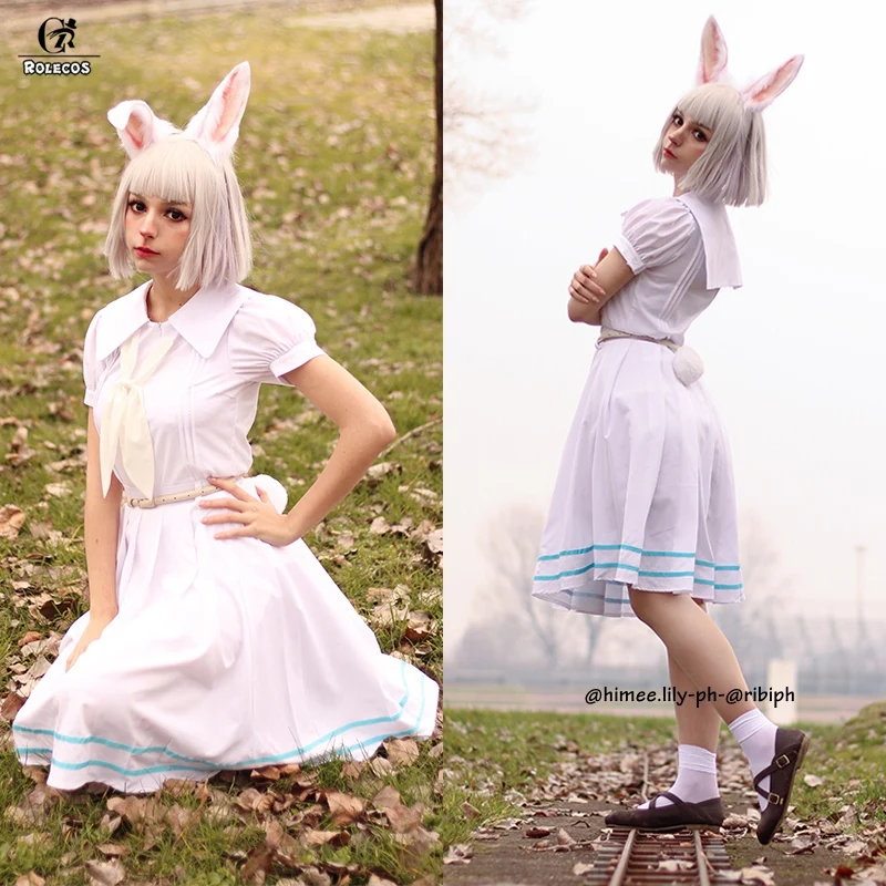 ROLECOS Anime Beastars Cosplay Costume Haru Cosplay Women School Uniform Costume Rabbit Girl Japanese Uniform Outfit