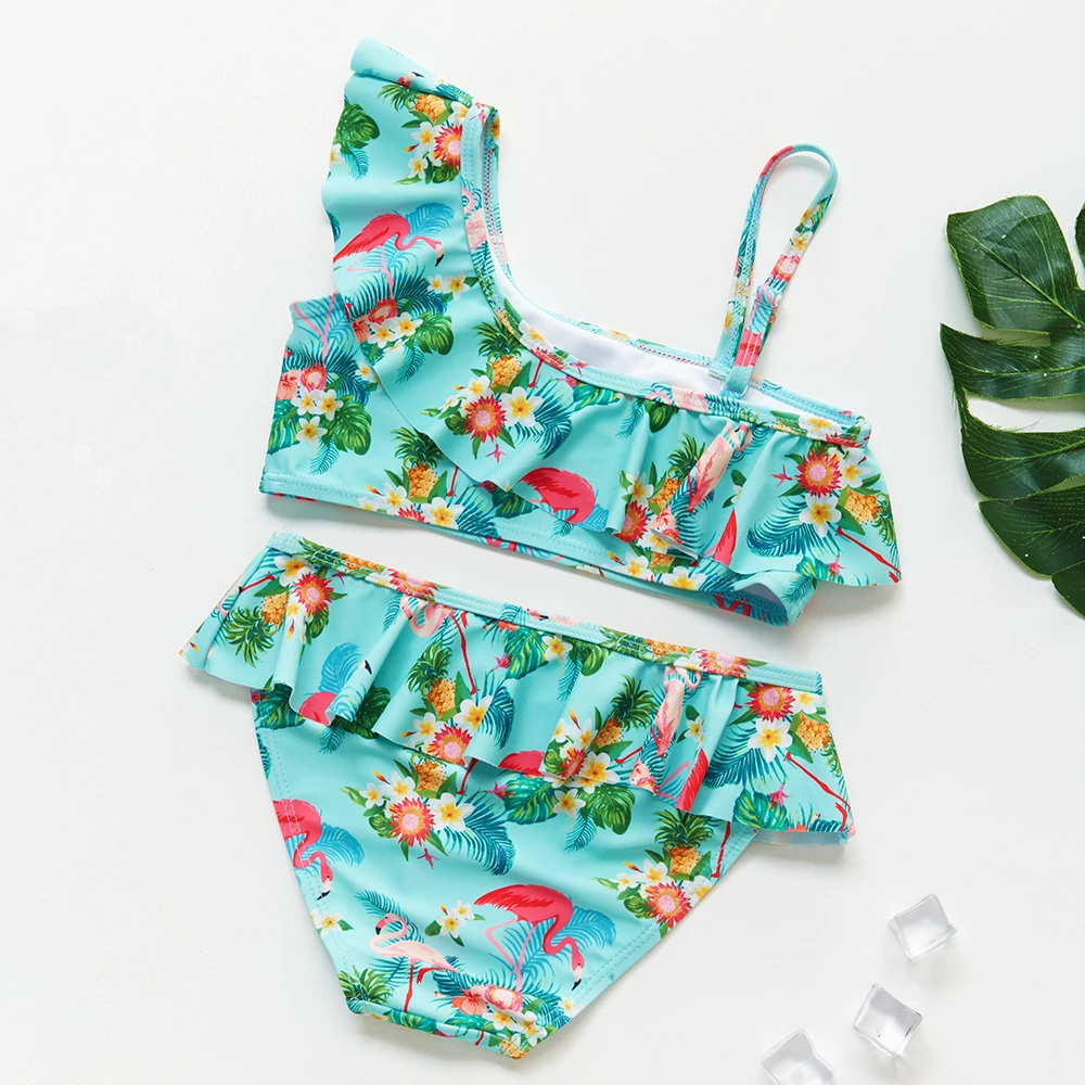 2~10Year Girl Two Pieces Swimwear Swimming Outfits Clothes girls swimsuit
