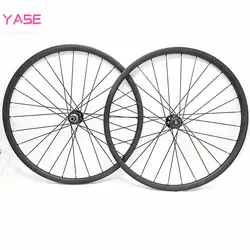 YASE 27,5 er Углеродные Диски для горных велосипедов колеса XC 30x30 мм Асимметричный бескамерный велосипедный комплект колес Novatec D791SB-D792SB 100x15 142x12