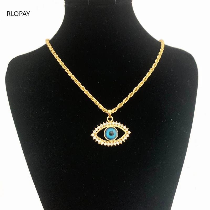 New Turkish Evil Eye Necklace Glass Charm Pendent Blue Fashion Jewelry Protector Men Women Pendants | Украшения и аксессуары
