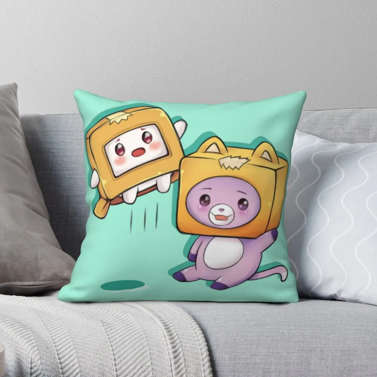 Fodera Per Cuscino Da Letto Lankybox Federa In Poliestere Con Cerniera In Velluto E Lino