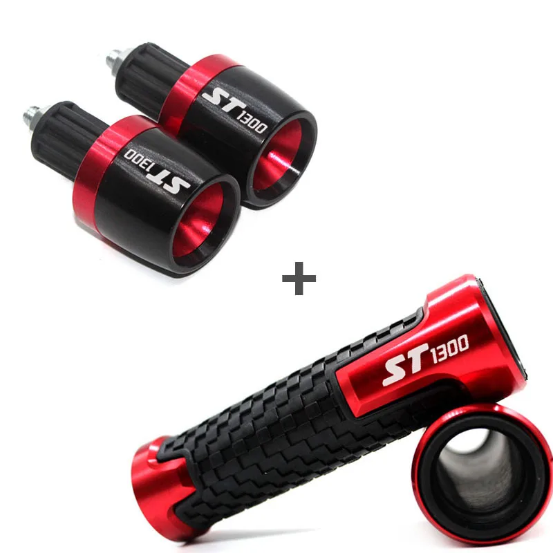 

Motorcycle 22mm 7/8" Handlebar Hand Grips Rubber Grip For Honda ST1300 ST-1300 2002 2003 2004 2005 2006 2007 2008 2009 2010