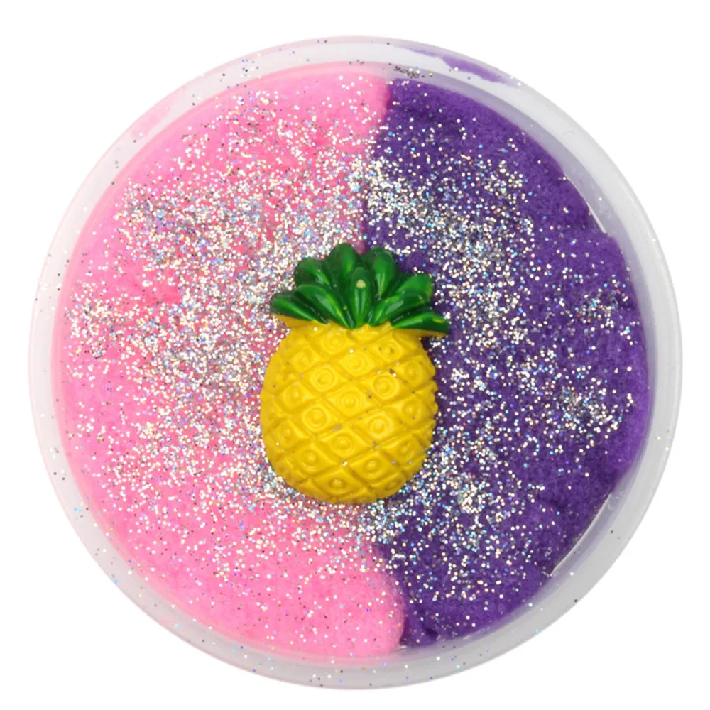 Colorful Mixing Cloud Cotton Candy Slime Fluffy Polymer Anti Stress Slime Sludge Cotton Mud Toy Toys For Children #A