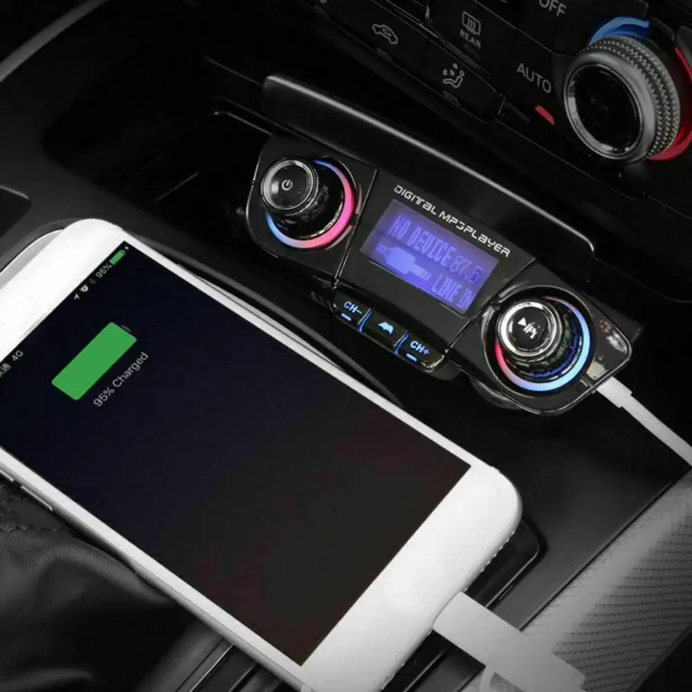 Bluetooth автомобильный комплект Hands Free Talking Car MP3 музыкальный плеер аудио fm-передатчик поддержка SD карта USB Автомобильное зарядное устройство Bluetooth FM