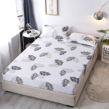 

Elastic Fitted Sheet Bed Sheet Home Bed Linen Mattress Protector 90*200 180*200 200*220cm Deep 5-25cm Bedspread Flash Sale