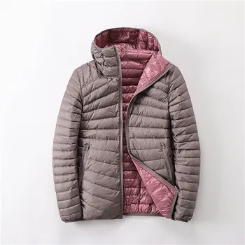 

NewBang Brand Women Duck Coats Ultra Light Down Jacket Women Lieghtweight Double Side Reversible Jackets Women's Windbreakers