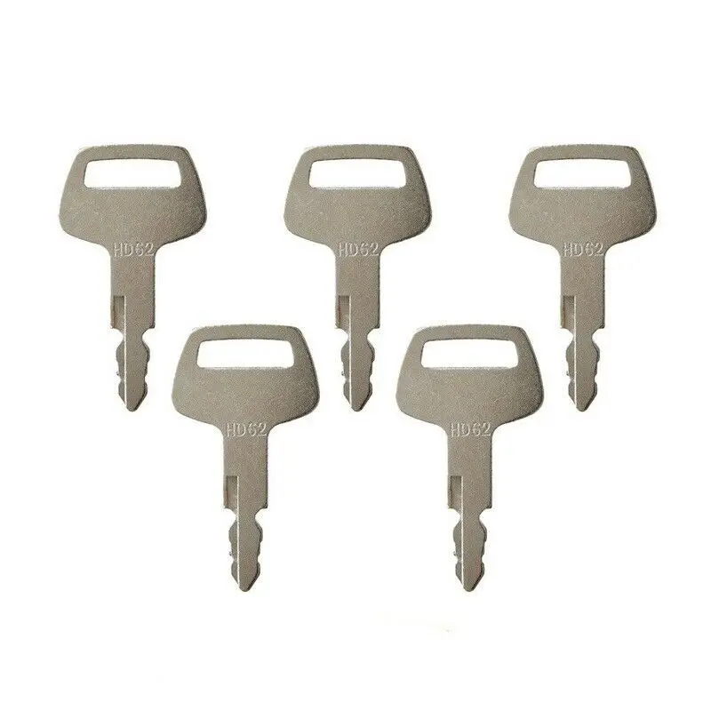 5 HD62 Ignition Keys for Hyundai For Nagano For Sunward For Thomas For Hitachi Heavy Equipment H808