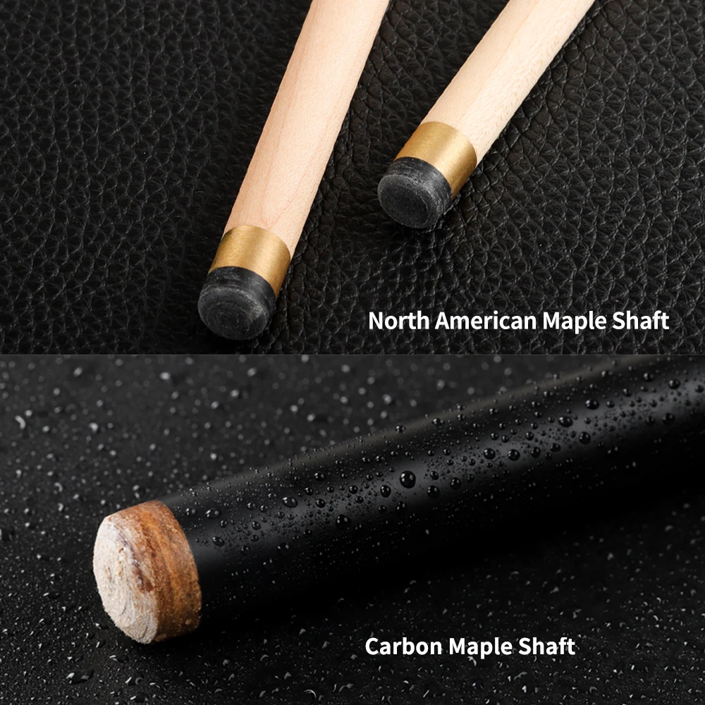 PREOAIDR 3142 P3 Billiard Pool Cue Carbon Maple Black 13mm 11.5mm 10mm Tip Shaft  Billiard Uni-loc Joint Stick Kit