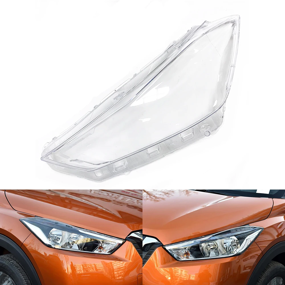 Car Headlight Lens For Nissan Kicks 2017 2018 2019 Headlamp Cover Replacement  Auto Shell