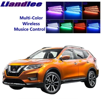 

LiandLee For NissanX-Trail T32 2013~2019 Car Interior UnderDash FootWell Seat Accent Music Rhythm Ambient Light