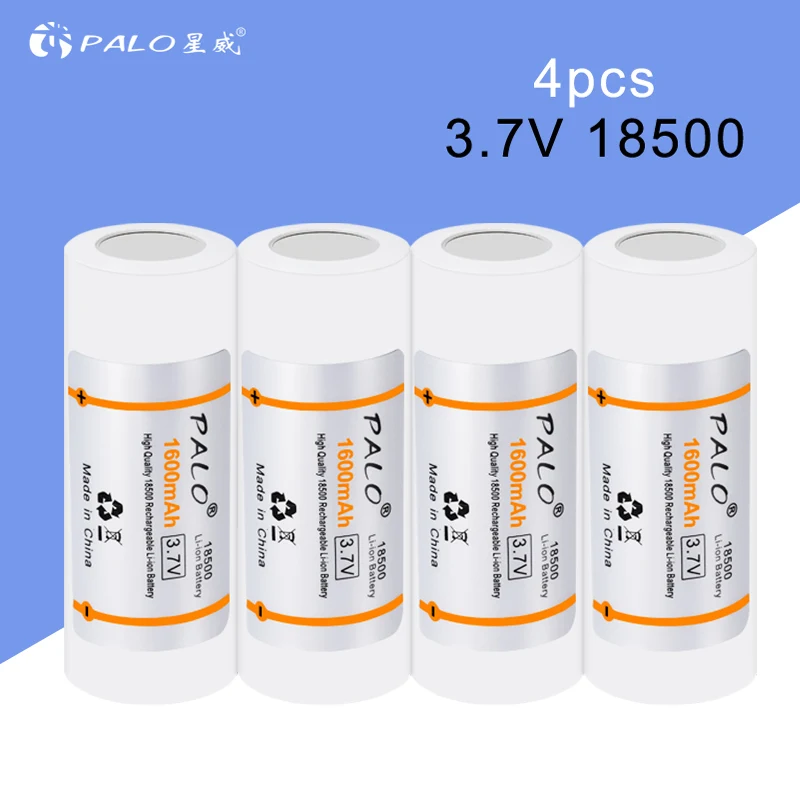 PALO 18500 3.7V rechargeable battery 3.7 v batteries rechargeable li-ion lithium battery Flashlight,Headlight,Electronic-cigare
