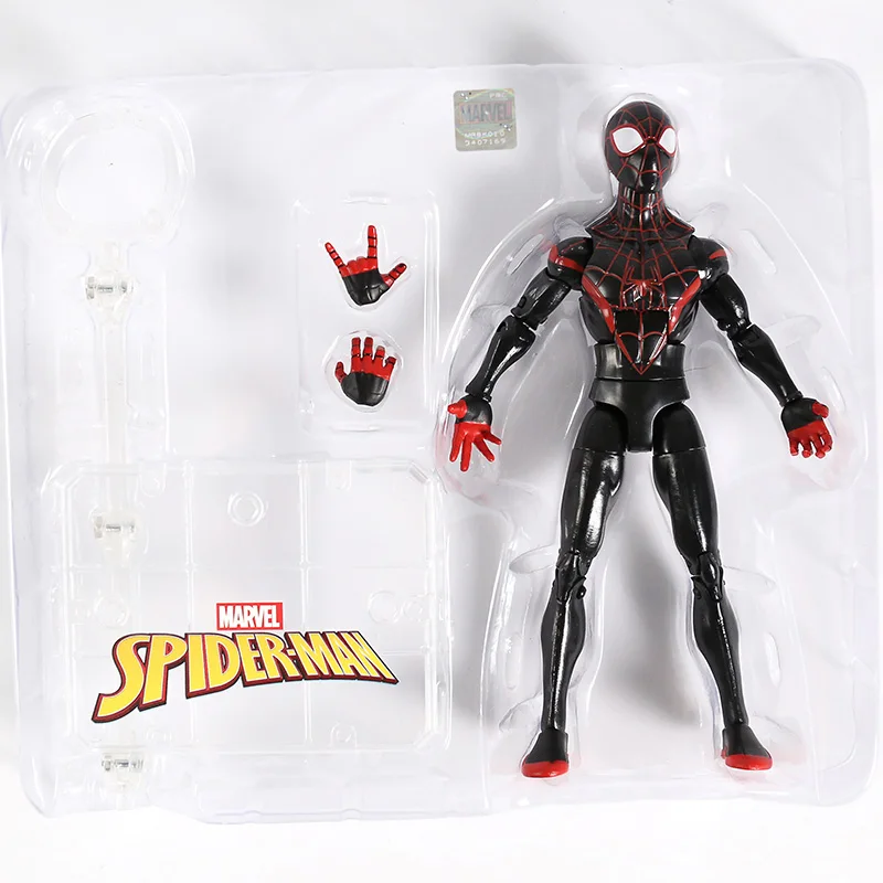 Marvel Человек-паук Miles Morales Gwen Stacy Питер Паркер Черный Человек-паук 2099 ПВХ фигурка Коллекционная модель игрушки