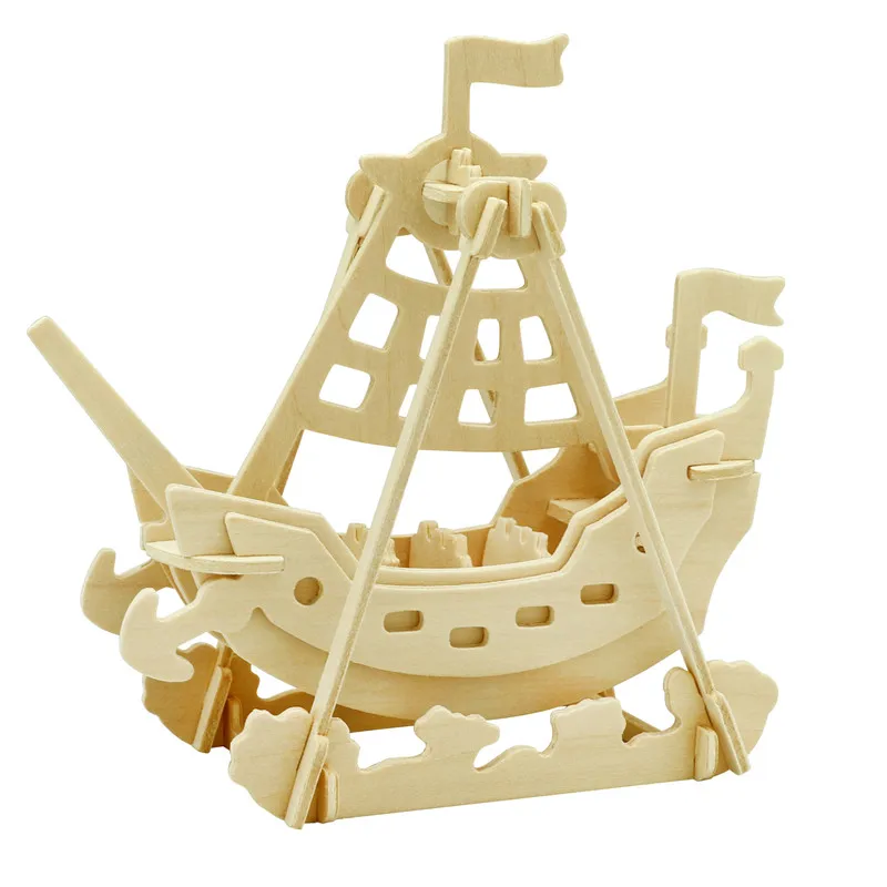 3D DIY деревянная головоломка игрушка серии милитари танк автомобиль животные и т.