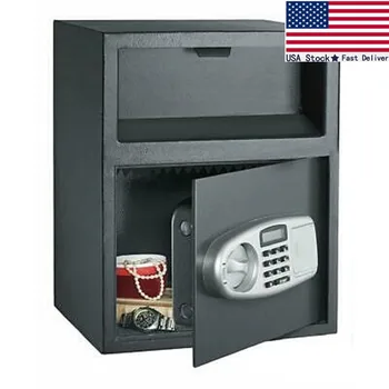 

Hot Style Safe Box Depository Drop Deposit Front Load Cash Money Vault Lock US