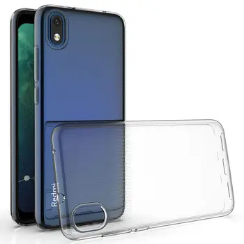 

50pcs/lot For Xiaomi Redmi 7A Soft Ultra Thin Plain Crystal TPU Case For Xiaomi Redmi 7A