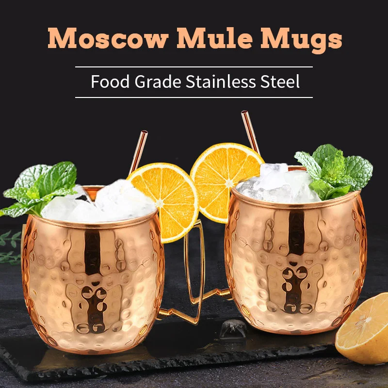 Mini taza de mula de Moscú martillada de 60ml, tazas Espresso de cobre,  vasos de chupito, tazas de acero inoxidable de 2oz, herramienta de Bar para  vino y café - AliExpress Hogar