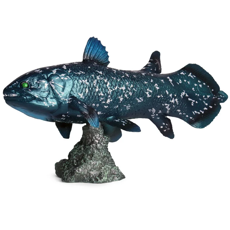 1 шт. блестящая синяя однотонная модель Latimeria simulated sealife, Обучающие игрушки в виде животных, Детские вечерние игрушки, подарки для игр, необычный декор для автомобиля