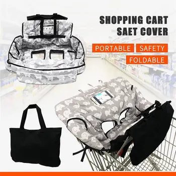 

Foldable Baby Kids Shopping Cart Cushion Kids Trolley Pad Baby Shopping Push Cart Protection Cover Baby Chair Seat Mat