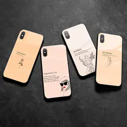 Эстетика Chic минимальным розовый цитирует слова мобильный чехол для телефона чехол для Apple iPhone 5 5S SE 6 6S 7 8 Plus X XR XS MAX