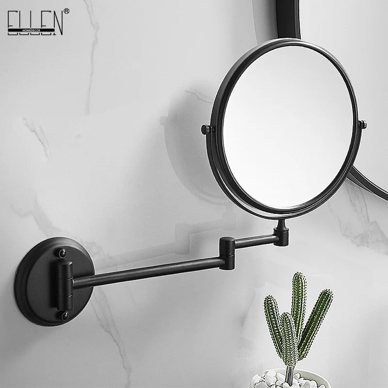 BathroomMirror8DualMakeupMirrorBlackMagnifierCopperCosmetic