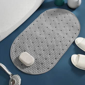 

Shower Bath Mat Bathroom Mat Rubber Strong Non Slip Bathroom Rubber Massage PVC Suction Cups Bath Mat