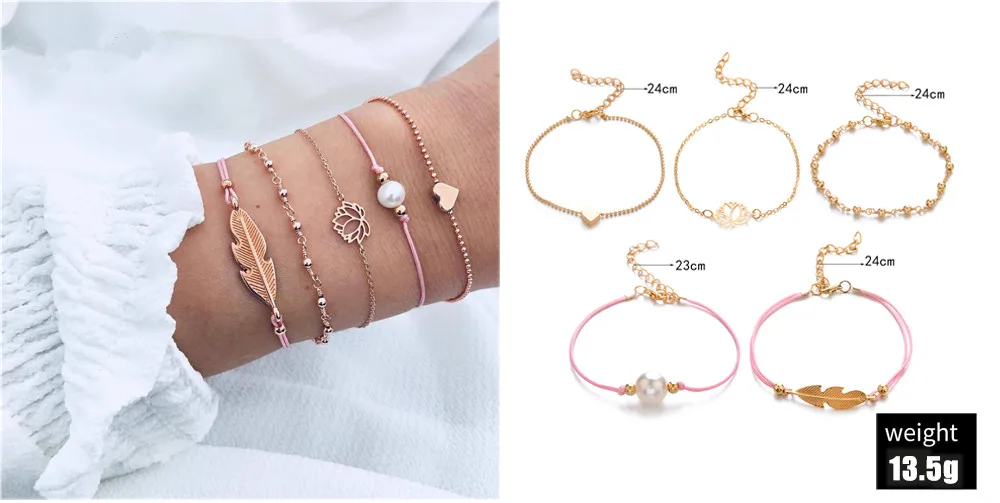 New Styles Hot Mix Turtle Heart Pearl Wave LOVE Crystal Marble Charm Bracelets for Women Boho Tassel Bracelet Jewelry Wholesale